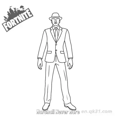 Free printable Marshall Never More 02 Coloring Page - Free PDF Printable Fortnite Coloring Sheets coloring page